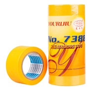 Wash Paper Tape Masking Paper Golden Yellow Wholesale Spray Paint Masking Paper Tape Beautiful Seam 