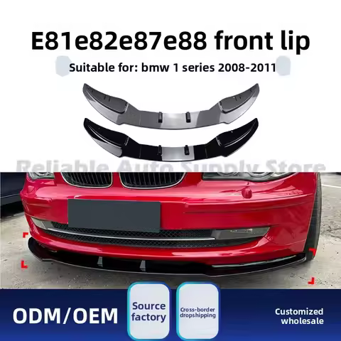 Front Bumper Splitter For BMW 1 Series E81 E82 E87 E88 2008-11 LCI Standard Edition Front Lip Modifi