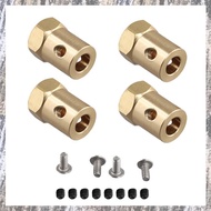 [Z F L U] 4PCS 5mm to 12mm Brass Combiner Wheel Hub Hex Adapter for  B14 B16 C14 C24 MN D90 D91 MN99