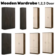 New Arrival 1/2/3/4 Door Wooden Wardrobe (2 Colours)