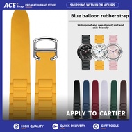 Apply to CARTIER Watch Strap, Rubber Replacement Band for Blue Balloon, Pink Balloon, Tank, London S