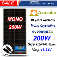 【Ready Stock】100/200 Watts Solar Panel Full Power Monocrystalline Silicon Solar Panel 18V Solar Pane