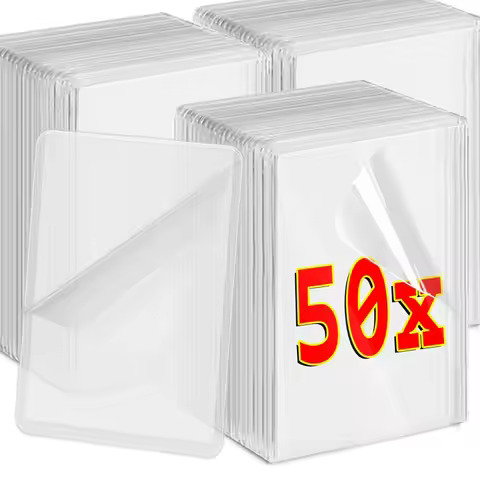 1/50Pcs Transparent Card Sleeve Korean Kpop Card Sleeve with Protective Film Holder Idol Photo Game 