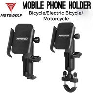 MOTO WOLF Phone Holder Motorcycle Bicycle GPS Mobile Phone Bracket Bike Motorcycle Phone Holder Bicy