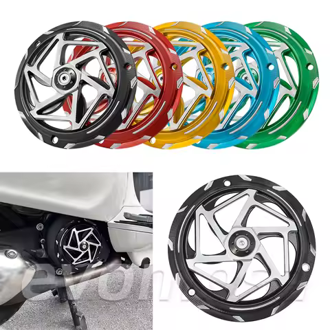Motorcycle CNC Aluminum Engine Rotatable Cooling Fan Protective Cover For Vespa Sprint Primavera LX 
