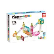 Picasso Tiles - 磁力片積木玩具-迷你磁鐵軌道滾珠45塊套裝 磁石 積木 激發創造力與空間想像 益智 STEM 益智建構玩具