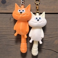 3D Printed Cute Cat Keychain – Backpack and Key Hanging Accessories