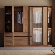 TANH  Wardrobe Cabinet Simple Sliding Door Wardrobe with drawers ZHOU1