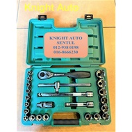 Sata 09060-6 6point 24pcs 1/2″ Drive 6 Point Metric Socket Set ID33221
