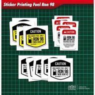 Fuel Ron 98 Printing Sticker Motor Waterproof, Sun Resistant Quality Product-GEN661-MOTSKR184