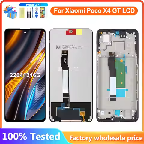 6.6'' For Xiaomi POCO X4 GT LCD Display Touch Screen Digitizer Assembly Repair Parts For Poco X4GT D