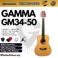 GAMMA 34 inch ( 1/2 ) Acoustic Travel Guitar / Mini Guitar ( GM34-50 / GM34 50 / GM34-30 / GM34 30 )