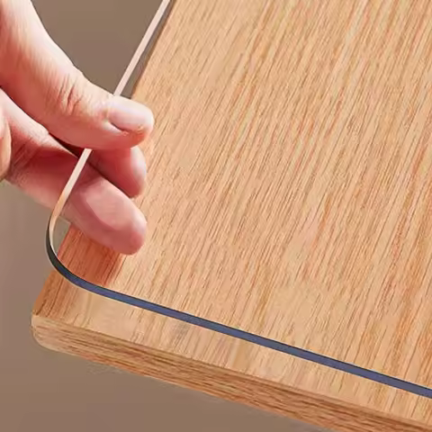 Plastic Table Cover, Transparent Table Mat, Coffee Table Protective Mat, Wriplastic Table Cover, Tra