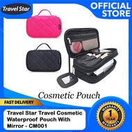 Travel Star Travel Cosmetic Waterproof Pouch With Mirror - CM001