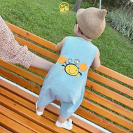 Bộ sát nách bé trai bé gái Hình Gấu dễ thương bodysuit cho bé chất Thun lạnh mềm mát quần áo cho bé 