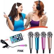 Mini Smartphone 3.5mm Microphone with Mic Stand Very Small Mikrofon Kecil Ukuran 5.8cm for Smartphon