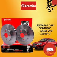BREMBO PROTON SAGA VVT (2019~)FRONT  DISC BRAKE ROTOR & BRAKE PAD ITALY