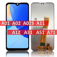 Original LCD For Samsung Galaxy A01 A02 A02S A11 A12 A31 A51 A71 A21s LCD Display Touch Screen Repla