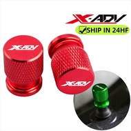 Logo "XADV" CNC Aluminum Tire Valve Stem Caps for Honda X-ADV750 X-ADV 750 All Year Models Motorcycl