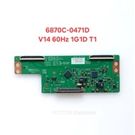 Sharp Aquos LED TV Tikon TCL LE55D8810 tcon panel Timing Control Board 6670C-0471D V14 60Hz 1G1D T1_