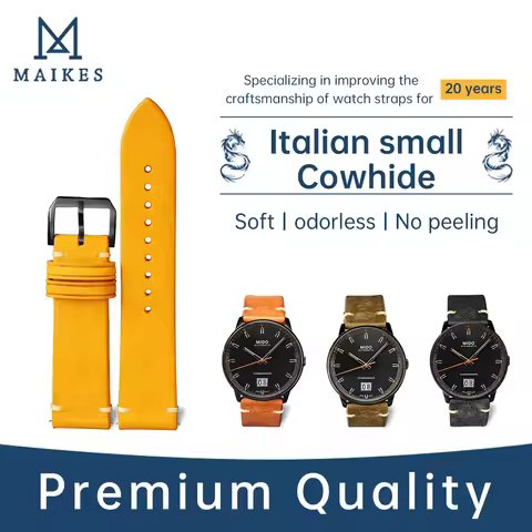 Quick Release Vintage Leather Watchbands For IWC MIDO SEIKO 18mm-24mm Smart Watch Strap Soft Matte B