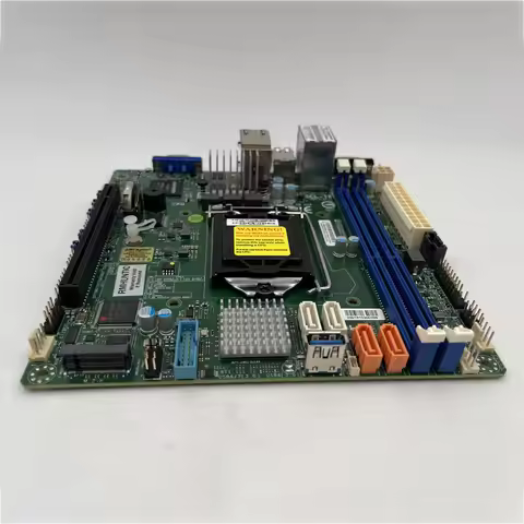 Server Motherboard For Supermicro C242, M.2, Dual Gigabit, Remote Management, M-ATX X11SCL-IF