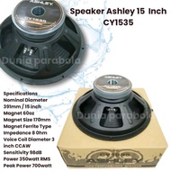 Speaker Ashley 15 CY1535 Professional 15 inch Original CY 1535