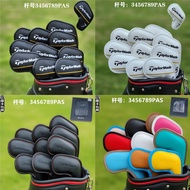 TaylorMade Golf Iron Cover Magnetic Closure Iron Cover Putter cover Golf Club Cover PU Leather Embro