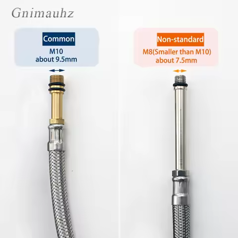 M10/M8 G1/2 Stainless Steel Braided Hose Faucets Mixed hot and Cold Water Inlet Pipe Basin Wash Basi