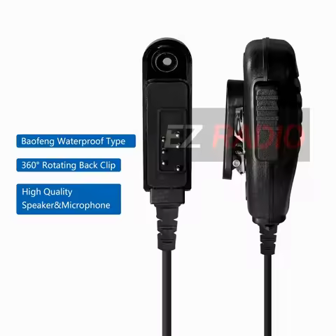 1/2/5pcs Baofeng UV-9R Plus Waterproof Shoulder Speaker Microphone For Baofeng UV-XR UV-9R PLUS/Pro 
