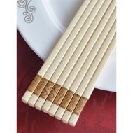 筷博士象牙白家用筷子新款高檔酒店餐廳公筷耐高溫不發霉仿骨瓷筷