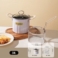 Vision Japanese Oil Saving Deep Fryer Pot Carbon Steel Fryer with 304 Stainless Steel Filter Househo
