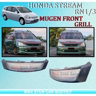 HONDA STREAM RN1/3 01-03 MUGEN FRONT GRILL SARUNG WITH NET JARING MATERIAL FIBER