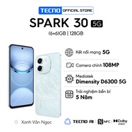 Điện Thoại Tecno Spark 30 5G | (6+6)GB/128GB | Camera 108MP | Màn Hình 6.67" 120Hz | Chính Hãng
