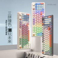 K K82 Game Wired Keyboard Three Color Matching Luminous Keyboard Mechanical Feel Desktop Computer Ke