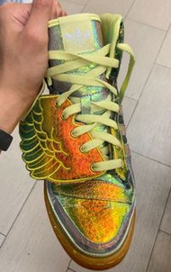 adidas Originals x Jeremy Scott Foil Wing Hi Top Trainers - Rainbow