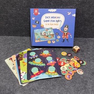 Pinwheel 配對遊樂場-男孩骰子記憶遊戲DICE MEMORY GAME FOR BOYS  益智玩具 小童桌遊 兒童玩具 配對遊戲 配對玩具 邏輯思維 練習卡 練習訓練卡