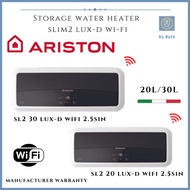 [SG Selle]Ariston NEW Slim2 LUX-D WI-FI SL 20 / 30 liters Electric Storage Water Heater Ariston Heater with WIFI