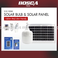 Solar Bulb LED IP65 S10 100W Solar Panel 8w Remote control Light control Time switch