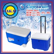 Bakau Coolmax Trolley (36L-98L)  Cooler Box  Kotak Box Tahan Sejuk Freezer Ice Cold Box Kotak Penyej