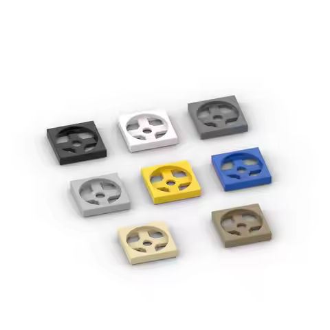 MOC 10PCS 3680 3679 Turntable 2x2 Plate Base Building Blocks Kit 3680c01 Bricks Educational Particle