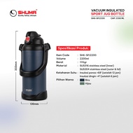 SHUMA S/S 316 Vacuum Sport Jug Bottle 2200 ML