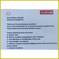 ∆ ℗ ♧ NEW OLYMPIA ES-570ES PLUS 2nd Gen. in TRANSPARENT Casing w/ Freebie Pencil