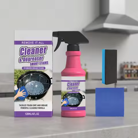 120ml Powerful Grill Stove Cleaning Spray Barbecues Stovetops Grease Remover Heavy Duty Degreaser Fo