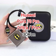 Huawei Pura 70 Pro Charger Protector 100W Anti-breaking 70 Pro+ Ultra Cable Dual Type C to Type C Wi
