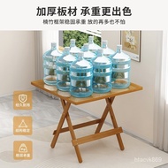 Foldable Table Square Dining Table Small Apartment Dining Table Square Mahjong Home Portable Outdoor Bamboo Storage