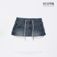 SCULPTOR® กระโปรงยีนส์ Apron Layered Mini Skirt