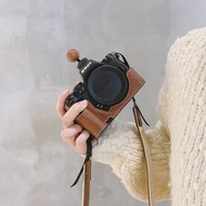 Pink Camera Leather Case Suitable for Nikon Z50 Second Generation Base Half Set Removable Battery z5