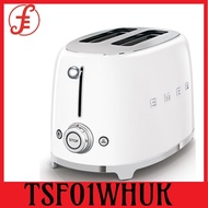 SMEG TSF01WHMUK 950W 50s Style 2 Slice Toaster Extra Wide Slots 3 pre set options Matt White Toas