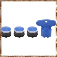 (Y O Q N)1.2GPM Faucet Replacement Part Insert Filter, Restrictor Aerator,4 Pack(Blue+Black)